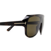 Tom Ford HAWKINGS-02 Sunglasses 52J dark havana - product thumbnail 3/4