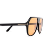 Tom Ford HAYES Sunglasses 01E black - product thumbnail 3/4