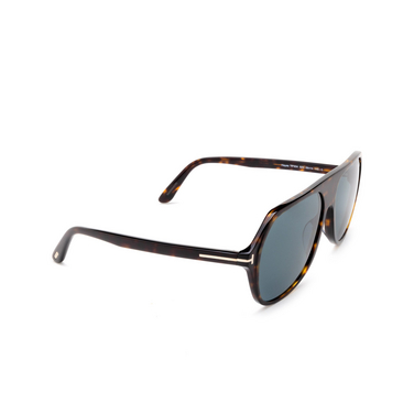 Tom Ford HAYES Sunglasses 52V dark havana - three-quarters view