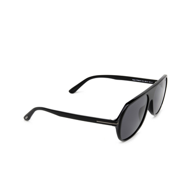 Tom Ford HAYES Sunglasses 01A black - three-quarters view
