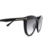 Tom Ford ISABELLA-02 Sunglasses 01B black - product thumbnail 3/4