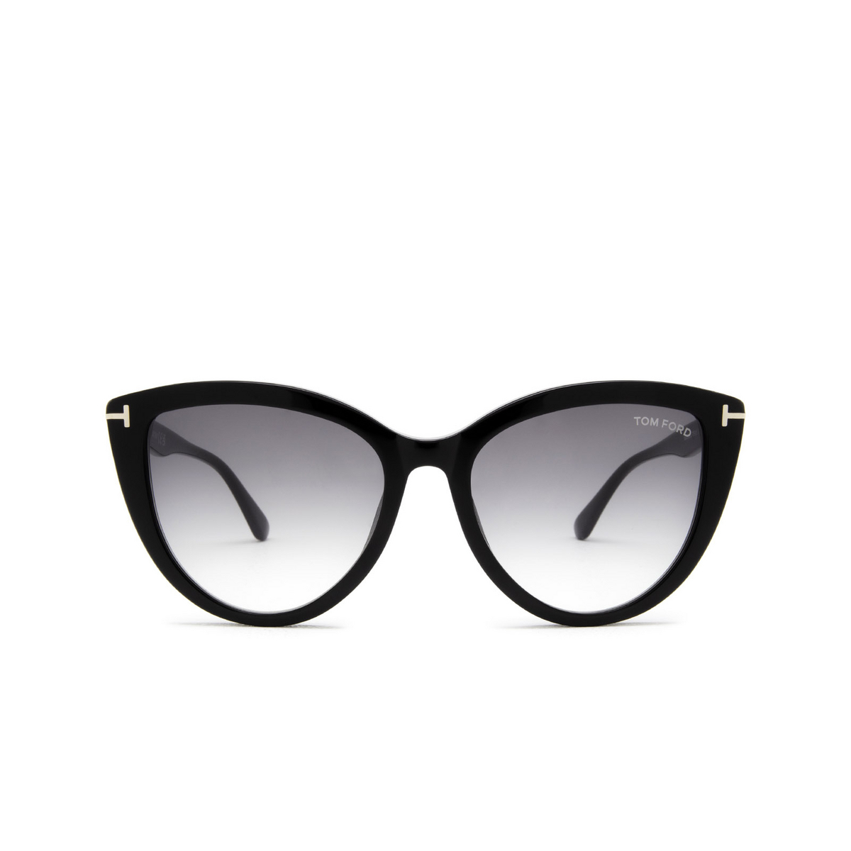Tom Ford® Cat-eye Sunglasses: Isabella-02 FT0915 color Black 01B - front view.