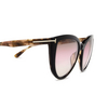 Tom Ford ISABELLA-02 Sunglasses 05F black - product thumbnail 3/4