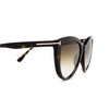 Tom Ford ISABELLA-02 Sunglasses 52F havana - product thumbnail 3/4