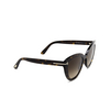 Tom Ford IZZI Sunglasses 52F dark havana - product thumbnail 2/4
