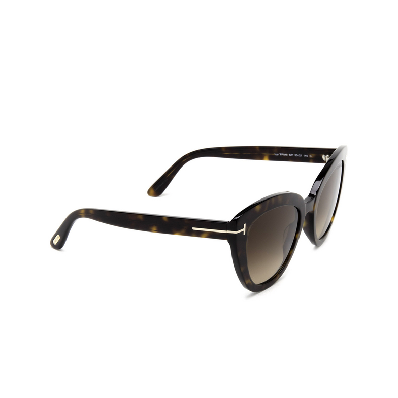 Tom Ford IZZI Sunglasses 52F dark havana - 2/4
