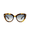 Gafas de sol Tom Ford IZZI 53P havana - Miniatura del producto 1/4