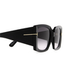 Tom Ford JACQUETTA Sunglasses 01B black - product thumbnail 3/4
