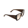 Tom Ford JACQUETTA Sunglasses 48G dark brown - product thumbnail 2/4