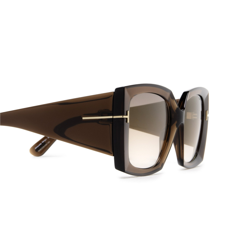 Tom Ford JACQUETTA Sunglasses 48G dark brown - 3/4