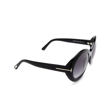 Tom Ford LIYA-02 Sunglasses 01B black - three-quarters view
