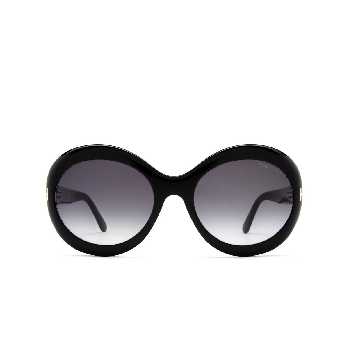 Tom Ford LIYA-02 Sunglasses 01B Black - front view