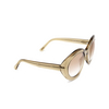 Tom Ford LIYA-02 Sunglasses 45T transparent brown - product thumbnail 2/4