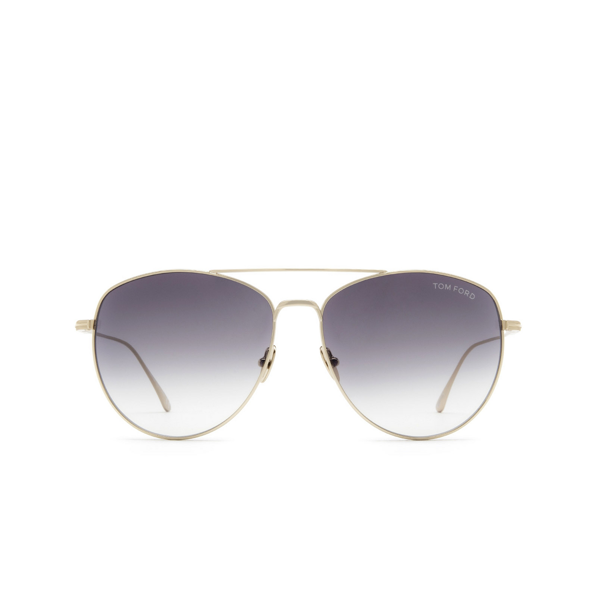 Tom Ford® Aviator Sunglasses: Milla FT0784 color Rose Gold 28B - front view.