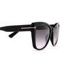 Tom Ford NORA Sunglasses 01B black - product thumbnail 3/4
