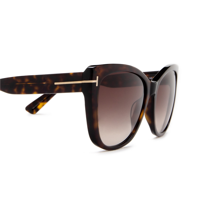 Tom Ford NORA Sunglasses 52K dark havana - 3/4