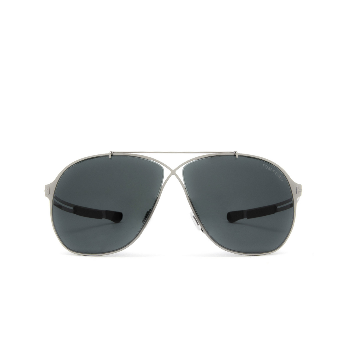 Tom Ford® Aviator Sunglasses: Orson FT0829 color Light Ruthenium 14V - front view.