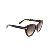 Tom Ford TORI Sunglasses 52F dark havana - product thumbnail 2/4