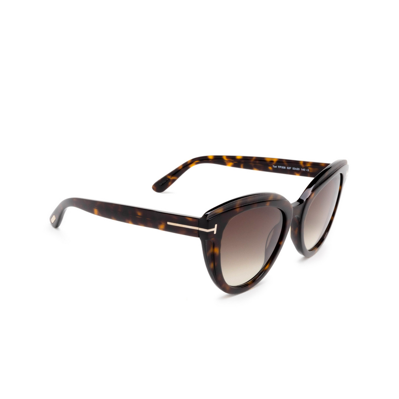 Tom Ford TORI Sunglasses 52F dark havana - 2/4