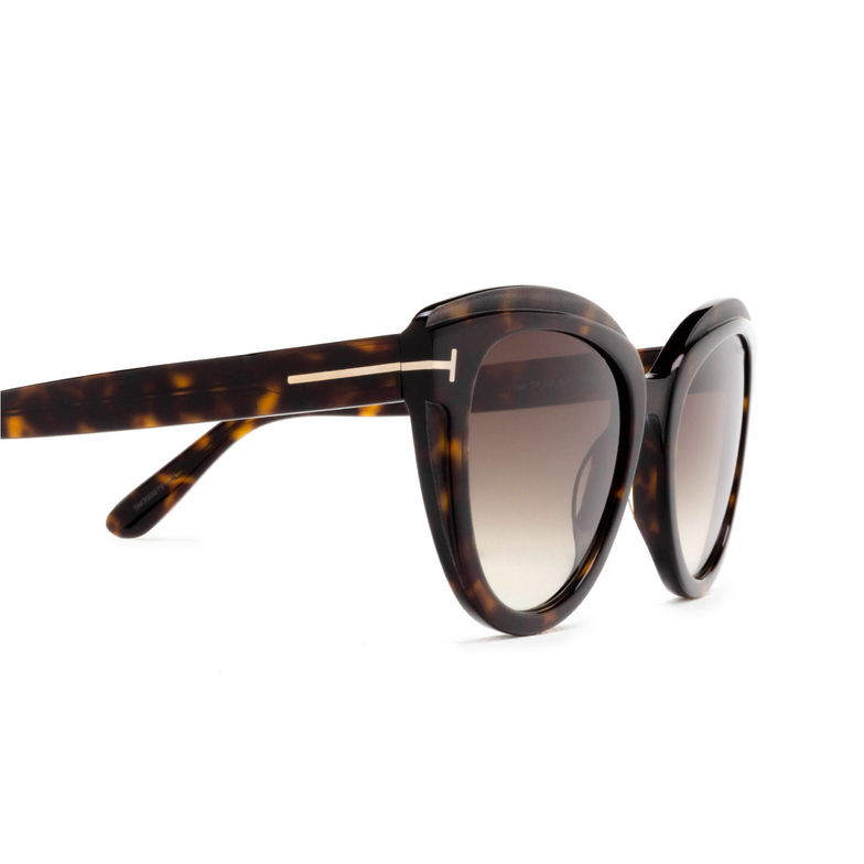 Tom Ford TORI Sunglasses 52F dark havana - 3/4