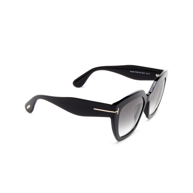Tom Ford PHOEBE Sunglasses 01B black - three-quarters view