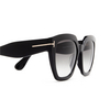 Tom Ford PHOEBE Sonnenbrillen 01B black - Produkt-Miniaturansicht 3/4