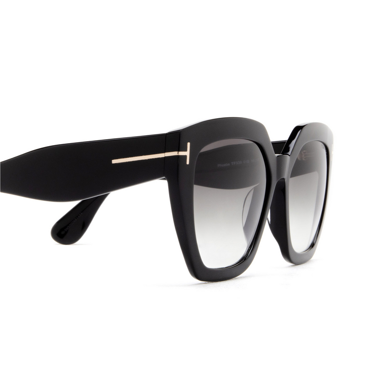 Tom Ford PHOEBE Sunglasses 01B black - 3/4
