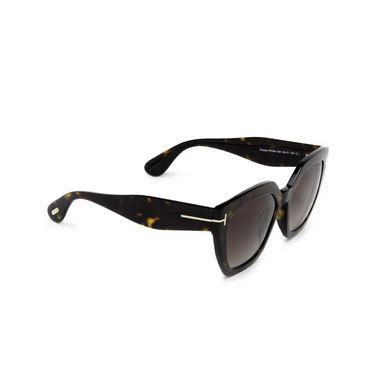 Tom Ford PHOEBE Sunglasses 52k dark havana - three-quarters view