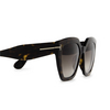 Tom Ford PHOEBE Sunglasses 52K dark havana - product thumbnail 3/4