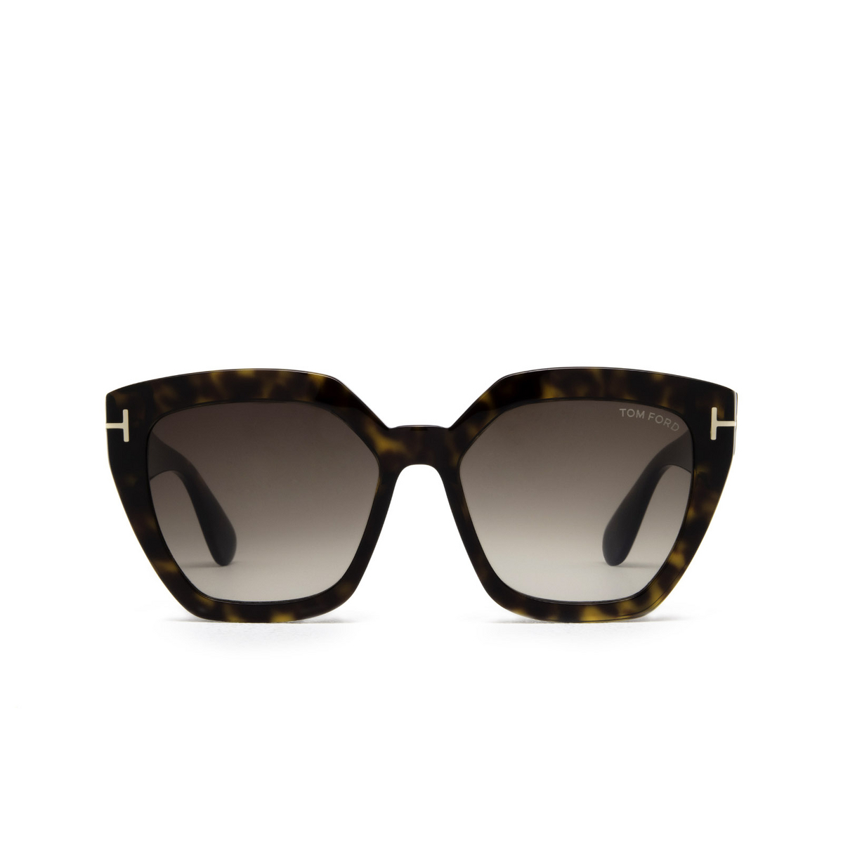 Tom Ford® Cat-eye Sunglasses: Phoebe FT0939 color Dark Havana 52K - front view.