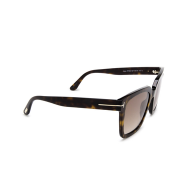 Tom Ford SELBY Sonnenbrillen 52F dark havana - Dreiviertelansicht