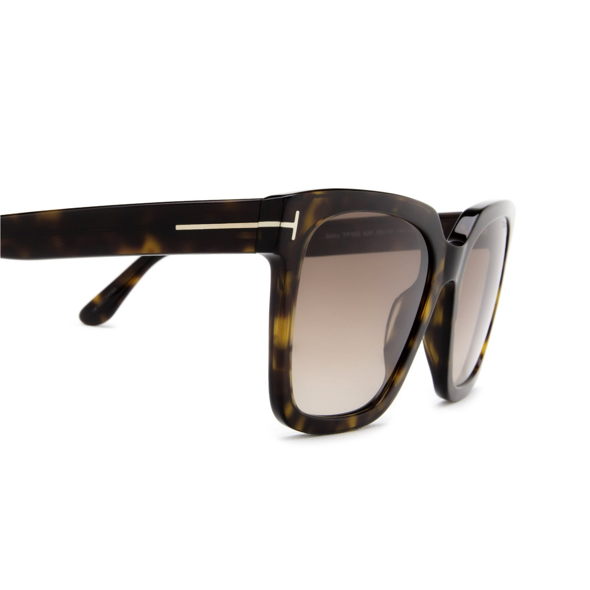Tom Ford SELBY Sunglasses 52F Dark Havana - 3/4