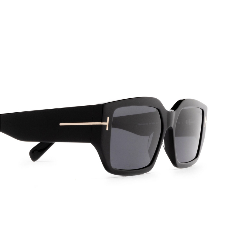 Tom Ford SILVANO-02 Sunglasses 01A black - 3/4