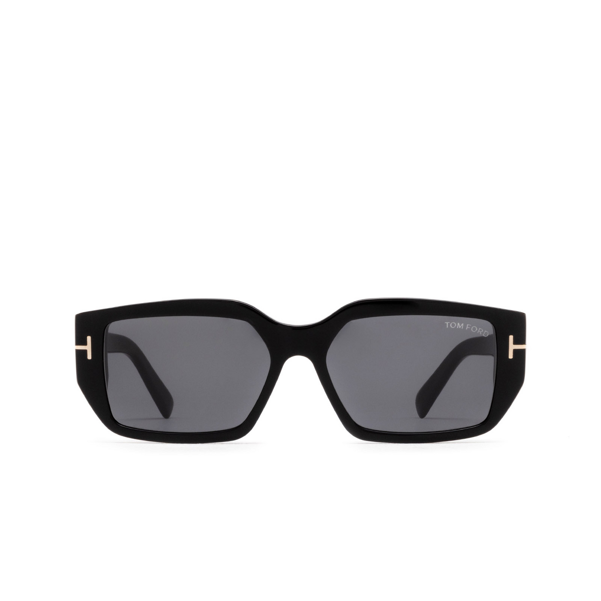 Tom Ford SILVANO-02 Sunglasses 01A Black - front view