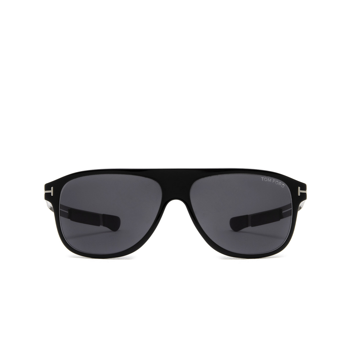 Tom Ford TODD Sunglasses 01A Black - front view