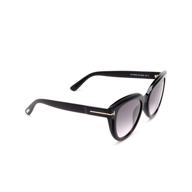 Tom Ford TORI Sunglasses 01B black - three-quarters view