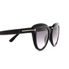 Tom Ford TORI Sunglasses 01B black - product thumbnail 3/4