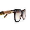 Gafas de sol Tom Ford WALLACE 05F black & havana - Miniatura del producto 3/4