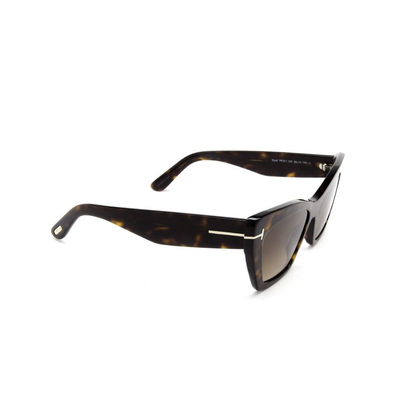 Tom Ford WYATT Sunglasses 52F dark havana - 2/4