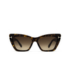 Tom Ford WYATT Sunglasses 52F dark havana - product thumbnail 1/4