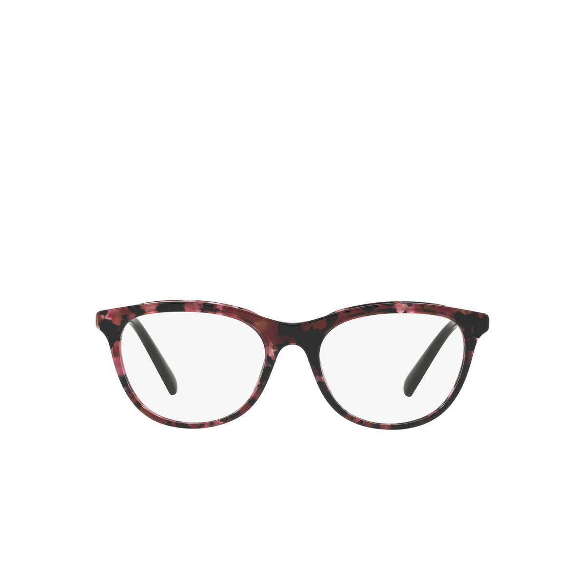 Valentino® Oval Eyeglasses: VA1006 color Silver / Havana Pink 3006 - front view.