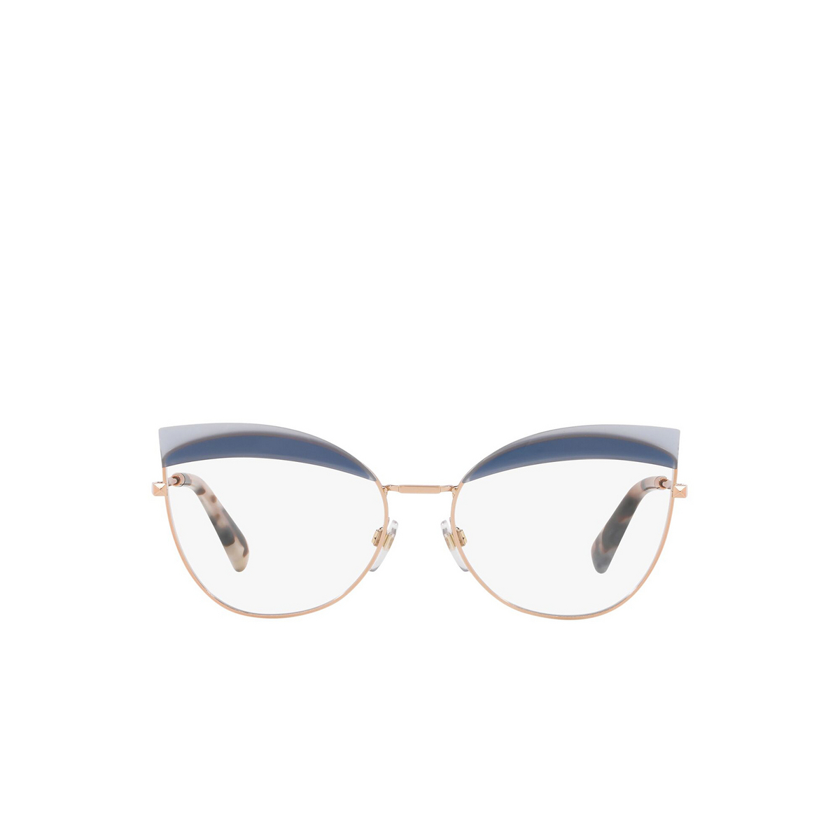 Valentino® Butterfly Eyeglasses: VA1014 color Rose Gold 3004 - front view.