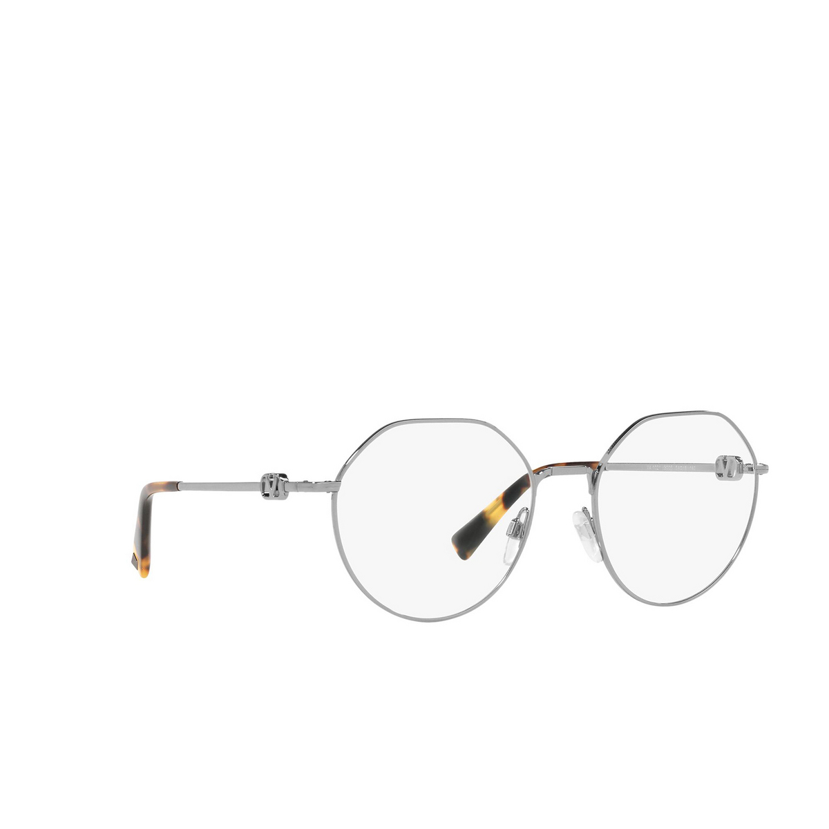 Valentino® Irregular Eyeglasses: VA1021 color Gunmetal 3005 - three-quarters view.