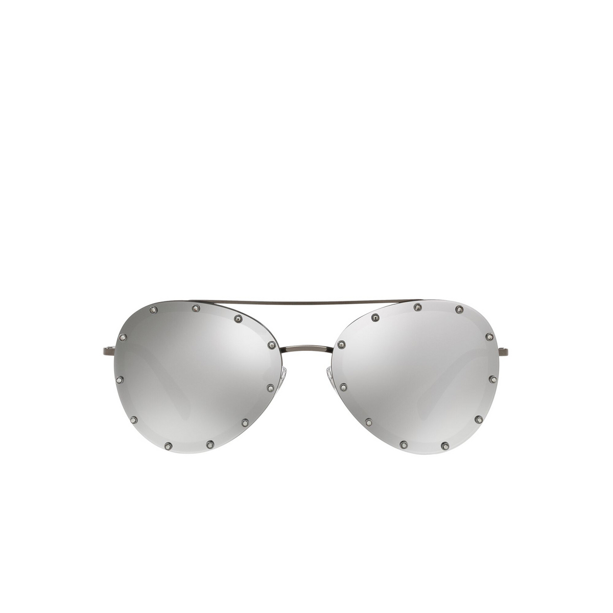 Valentino® Aviator Sunglasses: VA2013 color Ruthenium 30056G - front view.