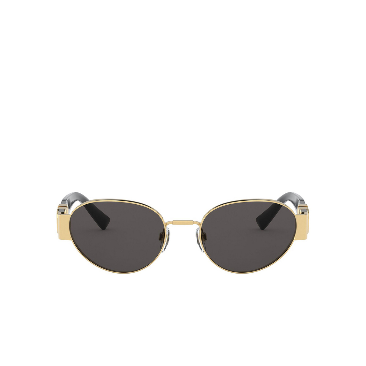 Valentino® Oval Sunglasses: VA2037 color Gold 300287 - front view.