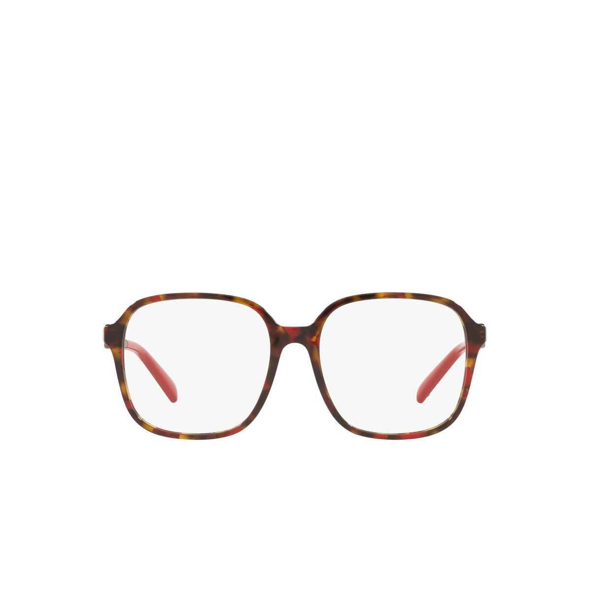 Valentino® Butterfly Eyeglasses: VA3067 color Red Havana 5189 - front view.