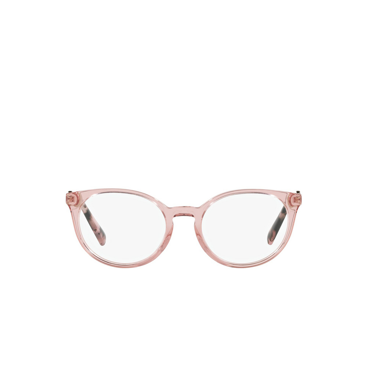 Valentino® Round Eyeglasses: VA3068 color Pink Transparent 5155 - front view.