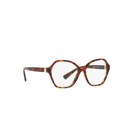 Valentino VA3073 Eyeglasses 5194 red havana - three-quarters view