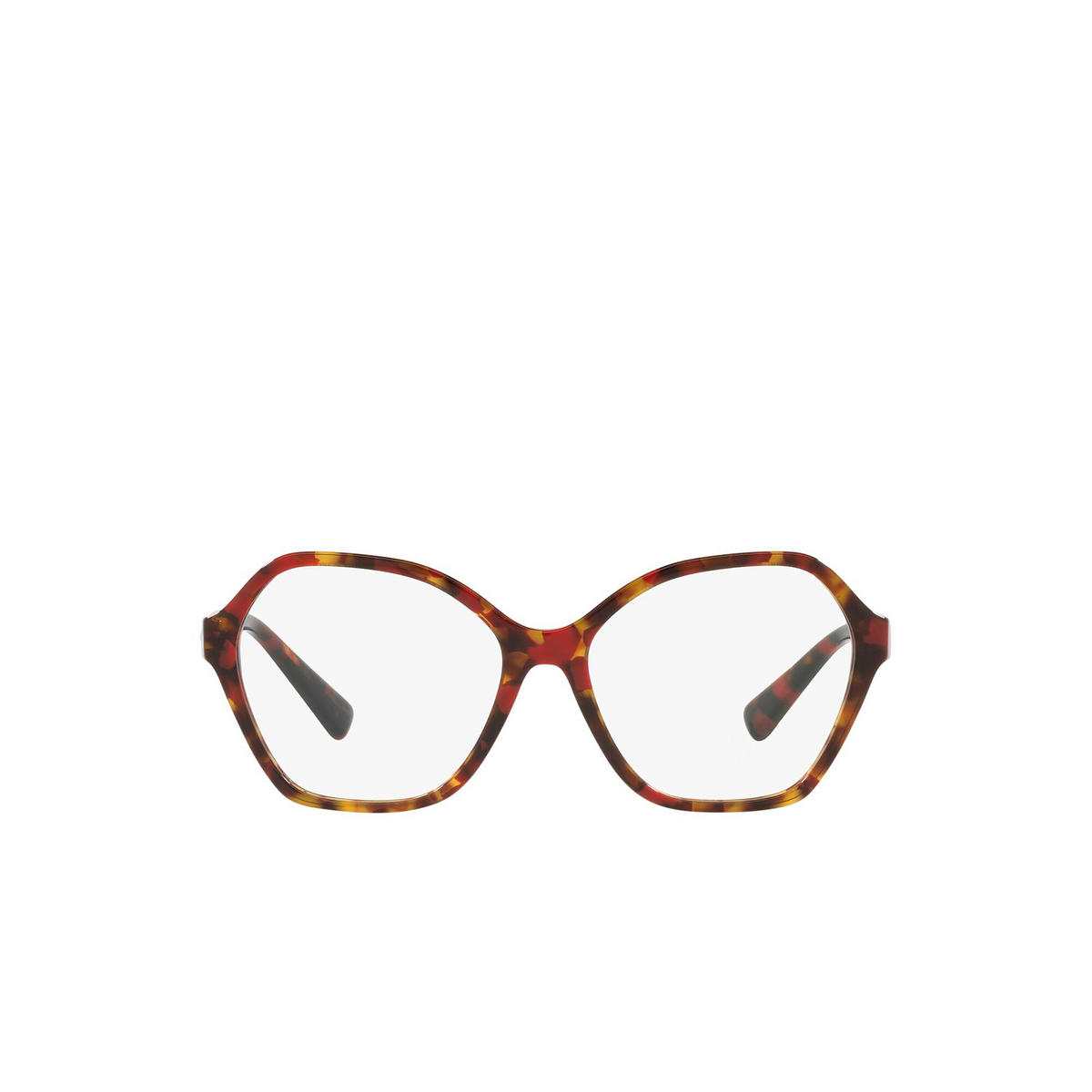 Valentino® Irregular Eyeglasses: VA3073 color Red Havana 5194 - front view.