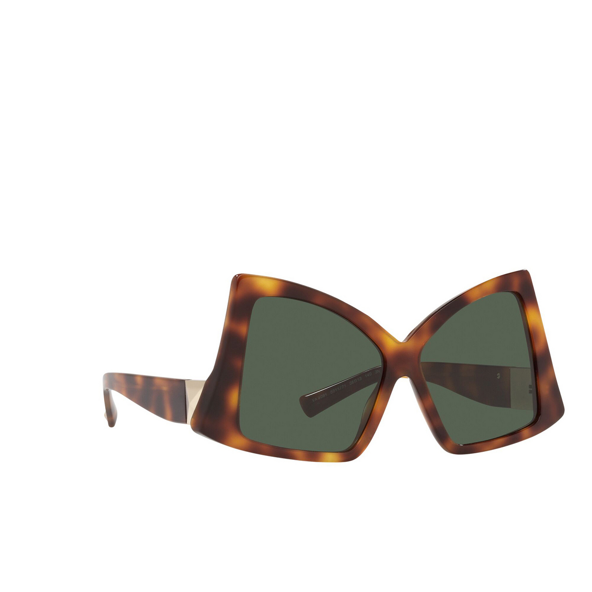 Valentino® Butterfly Sunglasses: VA4091 color Light Havana 501171 - three-quarters view.